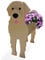 strolfay Dog Flower Planter Gifts for Women,Cute PVC Dog Planters,Flower Pots Indoor Outdoor,Garden Planter for Birthday,Office,Pet Lovers 9.45 * 7.17 * 13.39in(Golden Retriever)