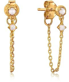 Ania Haie Damen-Ohrstecker 925er Silber Opal One Size Gold 32020282