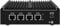 Mrroute MINIPC-G1 Intel J4125 Onboard LPDDR4 RAM 4G 128G SSD Fanless Mini Computer Four Network Ports Two USB Mini PC Host with Win10 for Office Work and Home Theater (LPDDR4 4G+SSD 128G)