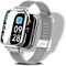 LanQii Bracelet Compatible avec Xiaomi Redmi Watch 3 Active, Metal Inoxydable Bracelets Remplacement Sangle Hommes Femmes pour Xiaomi Redmi Watch 3 Active -Argent