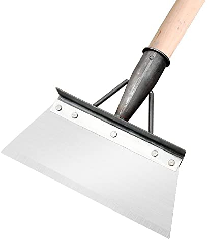 Outil de nettoyage multifonction - Pelle de jardin - Outil de désherbage - Outil pour jardin, ferme, jardin - Pelle de nettoyage plate en acier (25 x 10 x 9,5 cm)