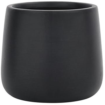 ESTINTENG Style nordique, simple, coloré, pot en céramique respirant, pot de fleurs succulentes, plante verte, boule ronde, pot de fleurs d'intérieur - petit pot de fleurs rond noir, taille moyenne