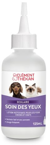 Clément Thékan - Lotion nettoyante pour les yeux pour chiens et chats - Soin des yeux 125 mL