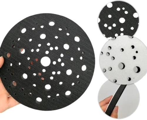 Lot de 5 tampons d'interface 150 mm x 5 mm avec 67 trous pour Mirka Ceros Deros 8295610111 // Lot de 5 tampons d'interface 150 mm x 5 mm