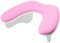 Glamne Arm Rest for Nails Tech, U-shaped Manicure Nail Pillow Hand Rest Microfiber PU Leather Pillow Professional Large Wood Nail Cushion Pink