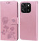 PKQTOP Phone Case for Blackview Wave 6C/Oscal Flat 1C with Kickstand,Card Slots,Silicone Bumper,Shockproof,Flip Wallet Leather Protective Cover for Blackview Wave 6C/Oscal Flat 1C Pink