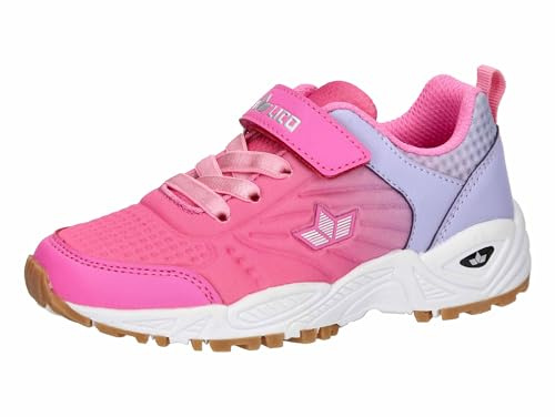 Lico Mädchen Hallenschuh Sportschuh Refugio VS, Pink/Lila, 34 EU