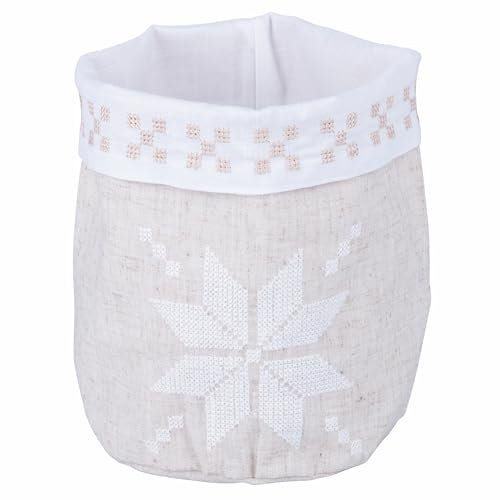XMas - Panera beige con diseño de estrella de Navidad