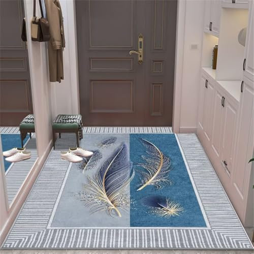 Kunsen kuschelecke kinderzimmer Teppich Zimmer Einrichtung Sanft Home Matte grau Teppich blau Federdruck Design kann angepasst Werden Teppich jugendzimmer 180X250CM