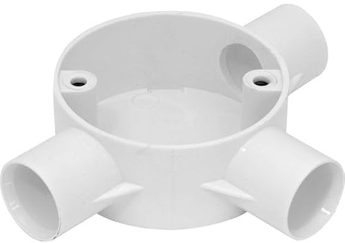 Electrical Conduit System, 20mm White PVC, Boxes, Bends, Tees and Accessories (20MM INSPECTION ELBOW) (20MM TEE BOX WHITE)