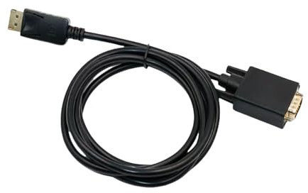 DAYnagh Câble adaptateur DisplayPort vers VGA mâle vers VGA vidéo 1080p pour écrans d'ordinateur, projecteur HDTV