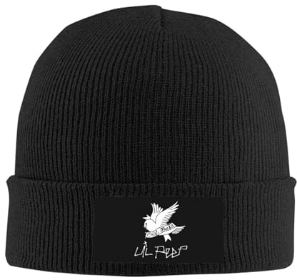NIETRET Unisex Lil Rapper Music Hip Hop Knit Beanie Wintermützen Warm und Mode Beanie Hüte für Damen Herren, C-19, Einheitsgröße