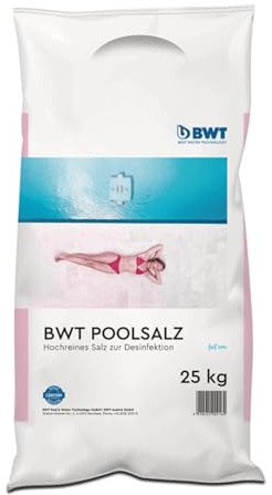 BWT Poolsalz 25kg aus österreichischen Alpen – 99,9% NaCl hochrein & schnelllöslich, rückstandsfrei hygienisch klares Wasser