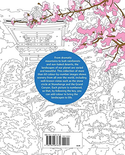 Landscapes Colour by Numbers (Arcturus Colour by Numbers Collection)