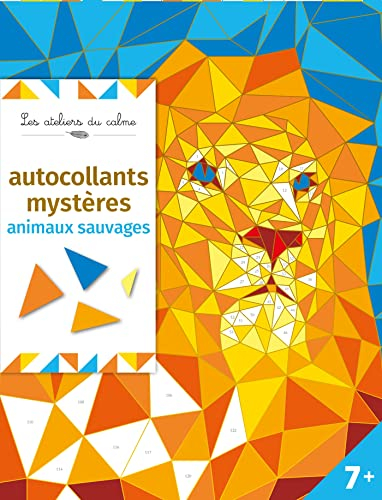 Autocollants mystères animaux sauvages - pochette avec accessoires: Avec 4 tableaux à décorer et 8 planches d'autocollants