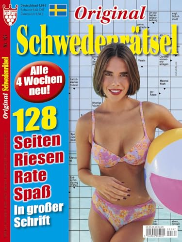 ORIGINAL SCHWEDENRÄTSEL NR. 187 VDZ24526 : kniffelige Kreuzworträtsel aus dem KELTER VERLAG