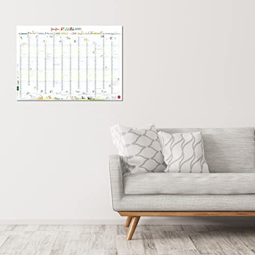 Helme Heine Posterplaner 2023. Liebevoll illustrierter Wand-Kalender mit Helme Heine und seinen Freunden. Praktischer Jahresplaner 2023 zum Eintragen