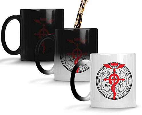 SMARTYPANTS Fullmetal Alchemist FMA Alchemy Circle Sigil Symbol Edward Elric Alphonse Anime Ceramic Cup Mug