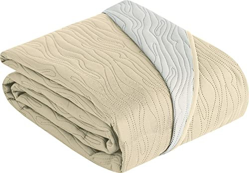 Erwin Müller Tagesdecke Polyester beige/Creme Größe 270x250 cm