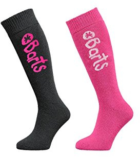 Barts Jungen Basic 2 Pack Kids Kniestrümpfe, Grau (ANTHRACITE & FUCHSIA 0019), 23-26 (Herstellergröße: 23/26)
