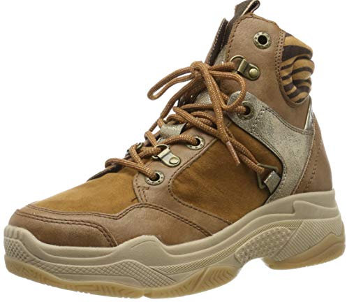 s.Oliver Damen 5-5-25236-23 Hohe Sneaker, Braun Dk Cogn Leo 398, 38 EU