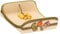Thun, Portatovaglioli in Ceramica Decorata a Mano con Decorazioni Floreali, Linea Country, 19x19x6 cm