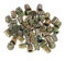 FTVOGUE 50 pezzi M5 x 10 mm in lega di zinco filettata inserto dadi a vite interno esagonale dadi bullone fissaggio connettore per assortimento di mobili in legno