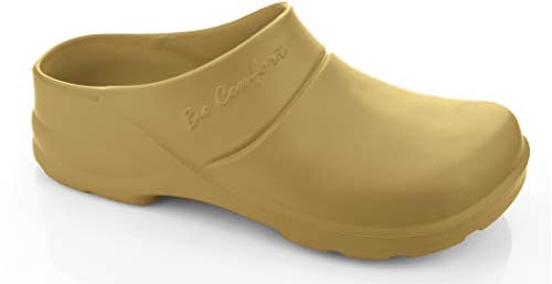 LEMIGO leichte Eva Clogs Gartenclogs Gartenschuhe Bio Comfort Lux (Oliv mit Einlage, 38 EU)