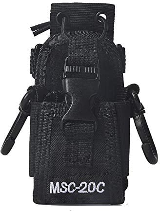 HYS MSC-20C Adjustable Multi-function Pouch Case Holder Compatible for Kenwood Yaesu Icom Motorola Baofeng UV5R UV82 TYT UV5RA HYT 888S Walkie Talkie Holster
