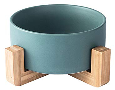 JYCRA Mid Century runder Sukkulenten-Übertopf mit Ständer, 15,4 cm, Keramik-Blumentopf, Bonsai-Übertopf, Sukkulentengarten, flacher Topf (Pflanzen nicht im Lieferumfang enthalten)