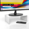 Plexico Acrylic Monitor Riser Monitor Stand Computer Screen Riser (White)