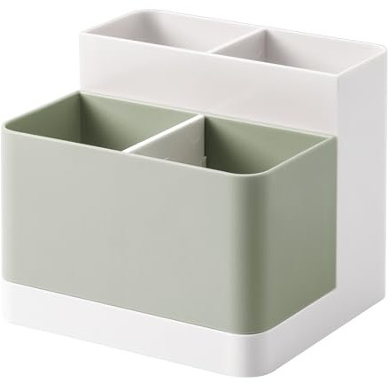 Poeland Schreibtisch-Organizer, Bleistift-Kartenhalter, Behälter für Schreibtisch, Bürobedarf, Schminktisch, Hellgrün