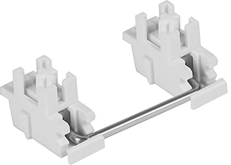 ZugGear White Plate Mount Stabilizers 2U 6.25U 7U for Cherry MX Compatible Mechanical Keyboards (DUROCK White Plate Mount 60/87 Keyboard Kit)