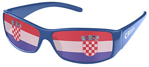 Taffstyle Sonnenbrille Brille Fahne Fussball EM WM Länderflagge Augen Fanartikel Land Flagge Frauen Männer Kinder Basketball Handball Mitgebsel Kroatien