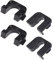EMSea 2 Paare Hutablagenhalterungen Paketregal Halter Klips 1539663, 015532109E, 8795EN kompatibel mit Ford Fiesta Focus B-Max C-Max