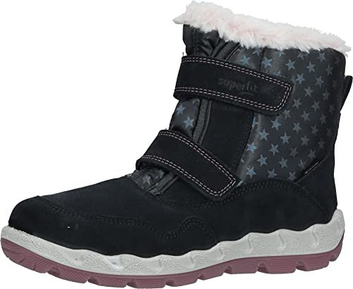 Superfit Icebird, Stivali da Neve Bambina, Grigio Rosa 2010, 22 EU Larga