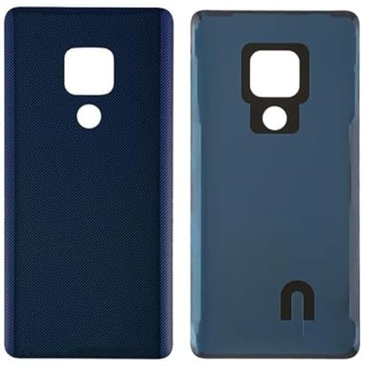 Genérico Tapa DE LA BATERIA para Huawei Mate 20 Cubierta Trasera Cristal DETRAS Azul