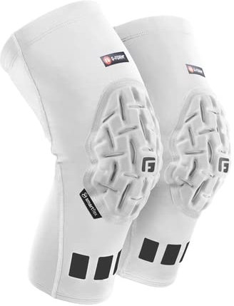 G-Form Pro Ginocchiera Imbottita a Compressione - Ginocchiere per Uomo e Donna - Bianco, Adulto X-Piccolo