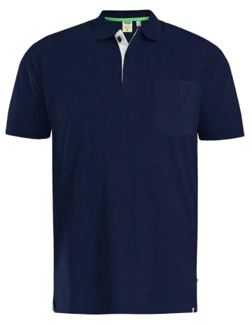 D555 Duke Kingsize Big Mens Grant Pique Polo Shirt Black 2XL-6XL RRP £18.00