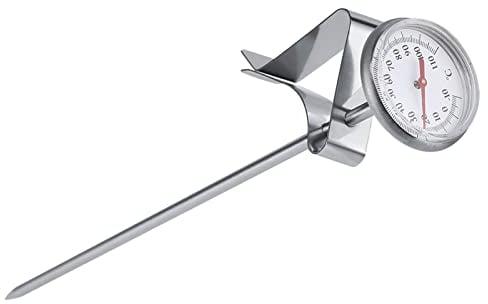 sofort lesbares Taschenthermometer,Milchschaumthermometer, Edelstahl-Milchthermometer -10~110 ℃ Leicht zu reinigendes Kaffeeschaumzubehör für Kaffeegetränke, Schokoladenmilchschaum