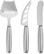 VANRA Cheese Knife Set 3-Piece Stainless Steel Butter Knife Set with Slicer for Soft and Semi Hard Cheese