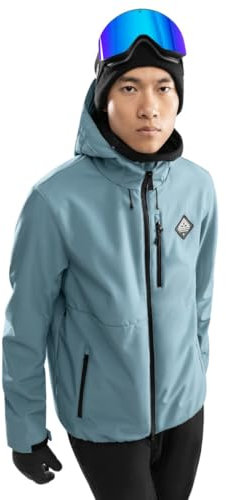 SIROKO - Veste Softshell de Ski W2 Beluga - M - Bleu acier