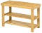 HOMCOM Banc avec Rangement à Chaussures Étagère pour Entrée à 3 Niveaux en Bambou dim. 70L x 28l x 45H cm Bois Naturel
