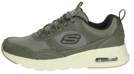 Skechers Herren Skech-AIR Court Homegrown Sneaker, Olivgrün, 47.5 EU