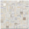 BeNice Square Stick on Mosaic Tile Stickers,Marble Self Adhesive Wall Tiles Kitchen Splashback Bathroom Shower Wall Panels Waterproof(10 pcs,Beige Gray)