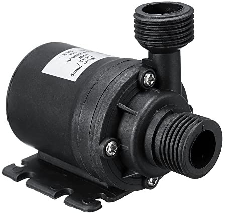 Brushless Motor Water Pump,HUIOP Ultra Quiet Mini DC 12V Lift 5M 800L/H Brushless Motor Submersible Water Pump