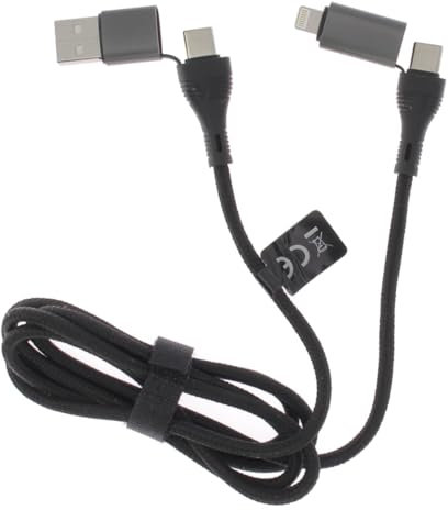 Câble Multi pour Sony Xperia 5 V, 5 IV, 10 V, 10 IV, 10 III - USB/USB-C vs USB-C/Lightning® 120 cm, 3A Doublé Nylon