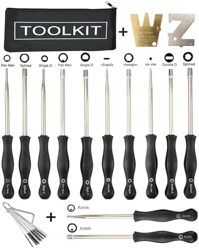Hippotech Lot de 12 outils de réglage du carburateur avec levier de mesure ZT-1 500-13 pour petit moteur à 2 cycles - Remplacement pour STIHL Poulan Homelite Echo Trimmer Weedeater Tronçonneuse Carb