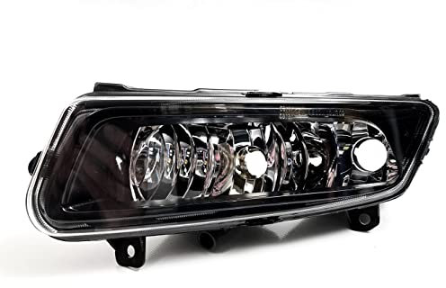 HZ-DESIGN Nebelscheinwerfer mit Tagfahrlicht und Kurvenlicht NSW in Schwarz Links kompatibel mit Polo 6R GTI