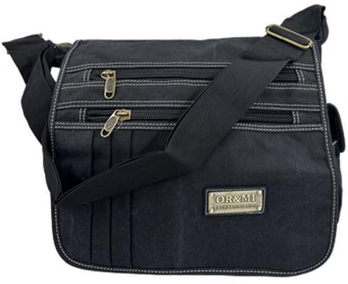 ayados Damen Tasche Shopper Beuteltasche Crossbody Bag Handtasche Beuteltasche Schultertasche Umhängetasche Canvas (Model 61541 Schwarz)